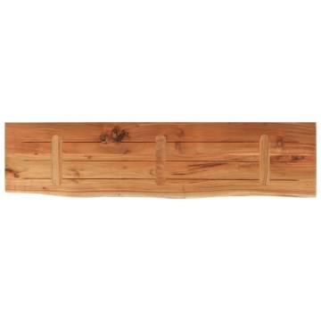  Table Top 160x40x3.8 cm Rectangular Solid Wood Acacia Live Edge