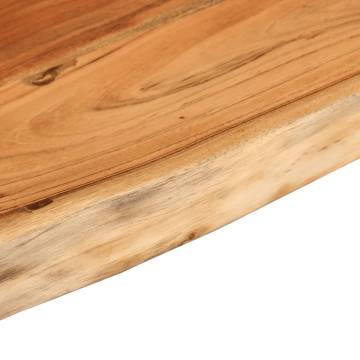  Table Top 160x40x3.8 cm Rectangular Solid Wood Acacia Live Edge