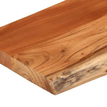  Table Top 160x40x3.8 cm Rectangular Solid Wood Acacia Live Edge