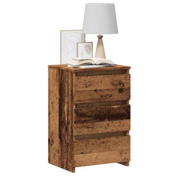  Bedside Cabinets 2 pcs Old Wood 40x35x62.5 cm Engineered Wood