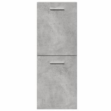  Bathroom Hanging Cabinet Concrete Grey 30x30x80 cm Engineered Wood