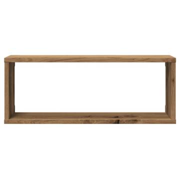  Wall Cube Shelves 6 pcs Artisan Oak 60x15x23 cm Engineered Wood