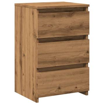  Bedside Cabinet Artisan Oak 40x35x62.5 cm Engineered Wood