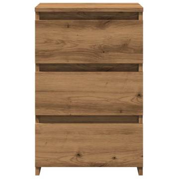  Bedside Cabinet Artisan Oak 40x35x62.5 cm Engineered Wood