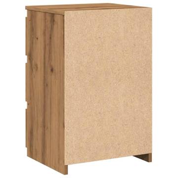  Bedside Cabinet Artisan Oak 40x35x62.5 cm Engineered Wood