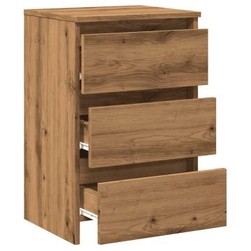  Bedside Cabinet Artisan Oak 40x35x62.5 cm Engineered Wood