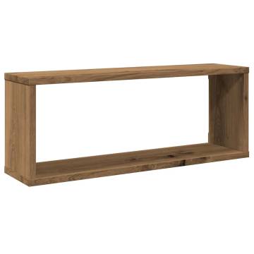  Wall Cube Shelves 4 pcs Artisan Oak 60x15x23 cm Engineered Wood