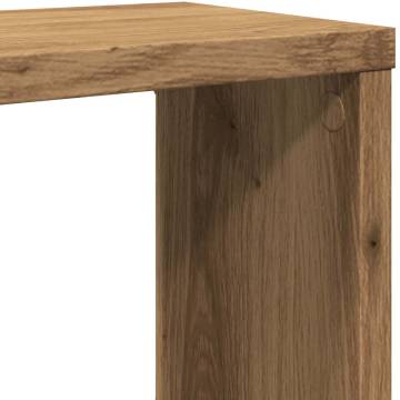  Wall Cube Shelves 4 pcs Artisan Oak 60x15x23 cm Engineered Wood