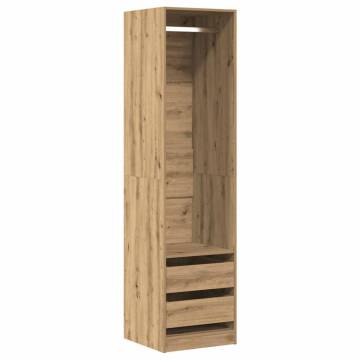  Wardrobe Artisan Oak 50x50x200 cm Engineered Wood