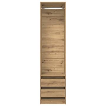  Wardrobe Artisan Oak 50x50x200 cm Engineered Wood