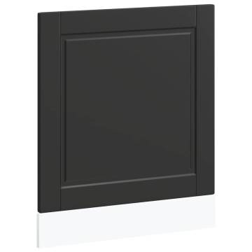  Dishwasher Panel Porto Black 60x1.5x67 cm Engineered Wood