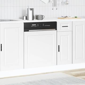  Dishwasher Panel Porto White 60x1.5x67 cm Engineered Wood