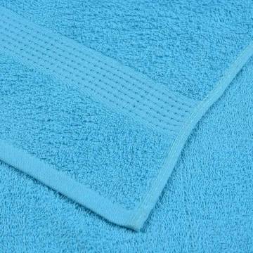  Soap Towels 2 pcs Turquoise 30x30 cm 360 gsm 100% Cotton