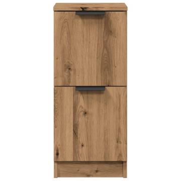  Sideboard Artisan Oak 30x30x70 cm Engineered Wood