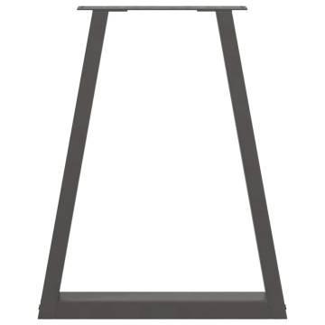  Coffee Table Legs V-Shape 2 pcs Anthracite 50x(72-73) cm Steel