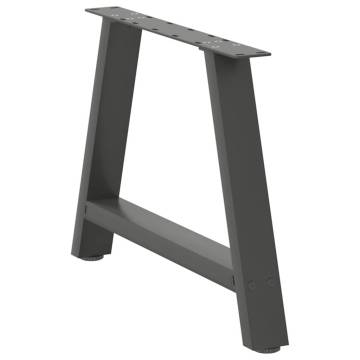  Coffee Table Legs A-Shaped 2 pcs Anthracite 60x(42-43) cm Steel