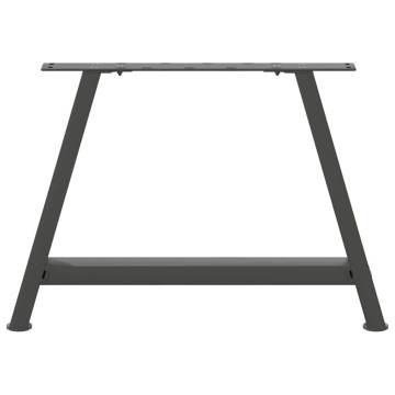  Coffee Table Legs A-Shaped 2 pcs Anthracite 60x(42-43) cm Steel