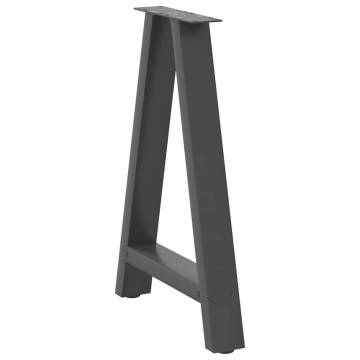  Coffee Table Legs A-Shaped 2 pcs Anthracite 50x(72-73) cm Steel