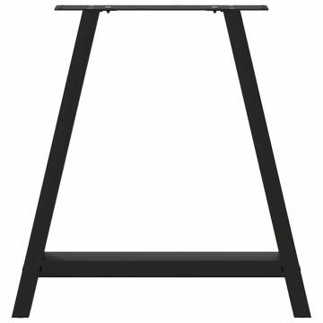  Coffee Table Legs A-Shaped 2 pcs Black 70x(72-73) cm Steel