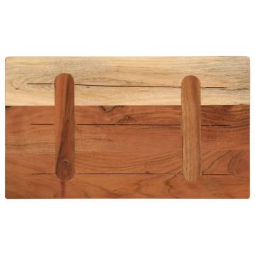  Table Top 50x20x2.5 cm Rectangular Solid Wood Acacia