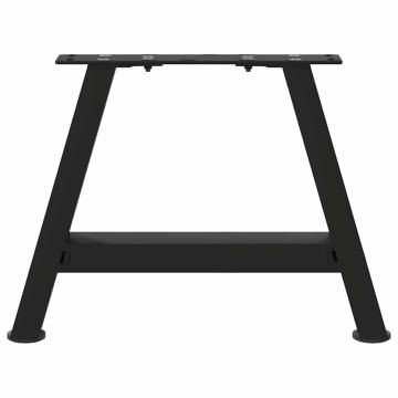  Coffee Table Legs A-Shaped 2 pcs Black 30x(30-31) cm Steel