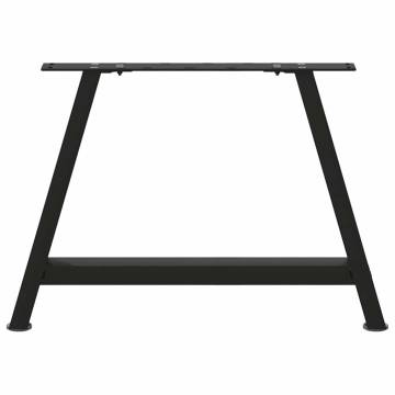  Coffee Table Legs A-Shaped 2 pcs Black 60x(42-43) cm Steel