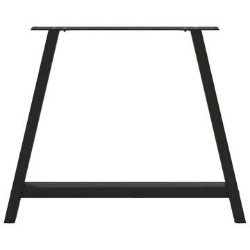  Coffee Table Legs A-Shaped 2 pcs Black 90x(72-73) cm Steel