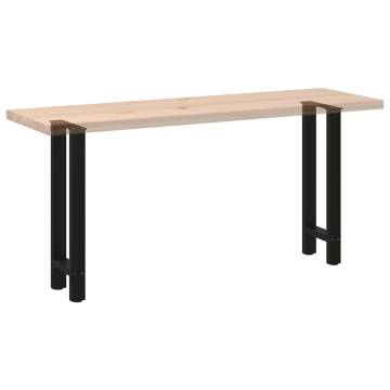  Coffee Table Legs Black 2 pcs 28x(72-73) cm Steel