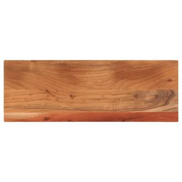  Table Top 80x40x2.5 cm Rectangular Solid Wood Acacia