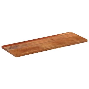  Table Top 80x40x2.5 cm Rectangular Solid Wood Acacia