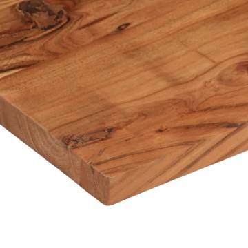  Table Top 80x40x2.5 cm Rectangular Solid Wood Acacia