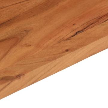  Table Top 80x40x2.5 cm Rectangular Solid Wood Acacia