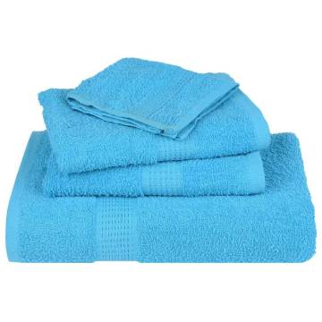  Hand Towels 2 pcs Turquoise 50x100 cm 360 gsm 100% Cotton