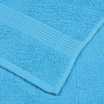  Hand Towels 2 pcs Turquoise 50x100 cm 360 gsm 100% Cotton