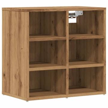  Shoe Cabinet Artisan Oak 52x30x50 cm