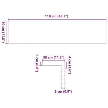  Stair Treads 4 pcs Light Brown 110x30x2 cm Solid Wood Oak