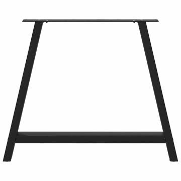  Coffee Table Legs A-Shaped 2 pcs Black 100x(72-73) cm Steel