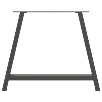  Coffee Table Legs A-Shaped 2 pcs Anthracite 100x(72-73) cm Steel