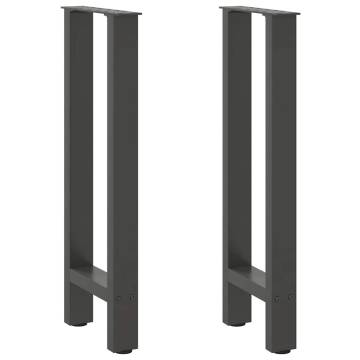  Coffee Table Legs Anthracite 2 pcs 28x(72-73) cm Steel