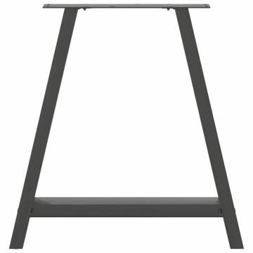  Coffee Table Legs A-Shaped 2 pcs Anthracite 70x(72-73) cm Steel