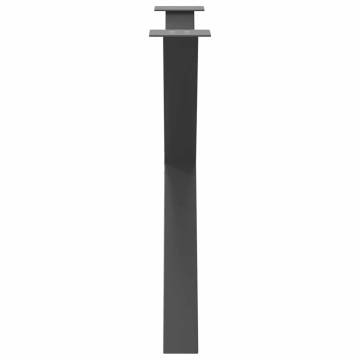  Dining Table Legs X-Shaped 3 pcs Anthracite 90x(72-73) cm Steel