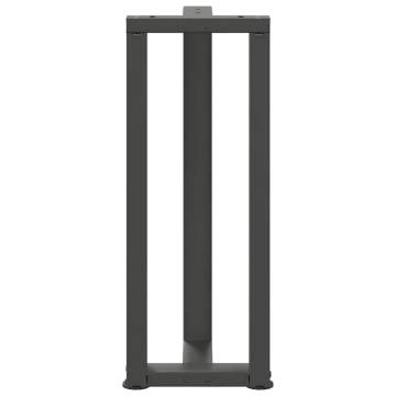  Console Table Legs T-Shaped 2 pcs Anthracite 38x25x(72-73) cm Steel