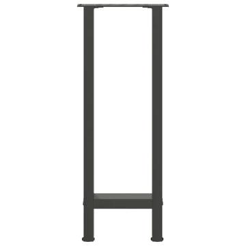  Coffee Table Legs Anthracite 2 pcs 38x(72-73) cm Steel