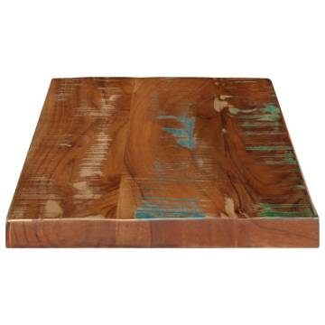  Table Top 50x30x2.5 cm Rectangular Solid Wood Reclaimed