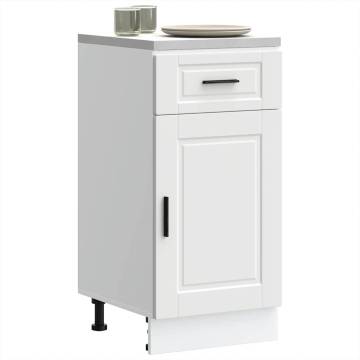  Kitchen Base Cabinet Porto White Engineered Wood