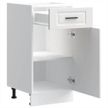  Kitchen Base Cabinet Porto White Engineered Wood