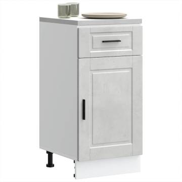  Kitchen Base Cabinet Porto Concrete Grey Engineered Wood