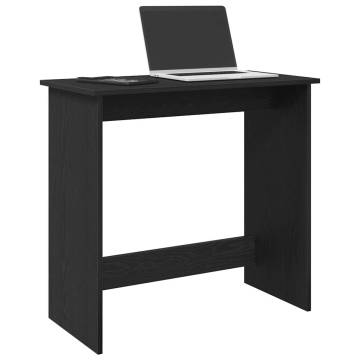  Desk Black 84x40x75 cm Engineered Wood