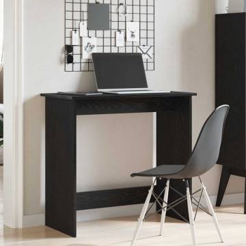  Desk Black 84x40x75 cm Engineered Wood