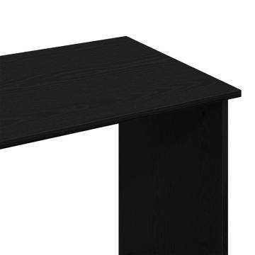  Desk Black 84x40x75 cm Engineered Wood